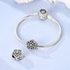 Fit Original Bracelets Bangles Copper Charms Beads Retro Five Petal Flower Charms Fine Diy Jewelry Birthday Gifts