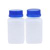 2 Piezas 250/500/800ml Blanco Plástico HDPE Vacío Cuadrado Botella Botella de Reactivo Laboratorio Muestras Frascos Antirrobo Azul Tapa de Rosca