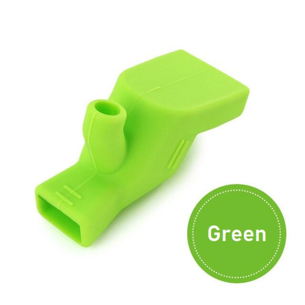 

High Elastic Silicone Faucet Extender, Water Tap Extension Guide Design, For Bathroom Kitchen Sink Children Hand Washing зелёный