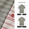 MONTAGUT Men's Silk Blend Embossed Polo Shirt