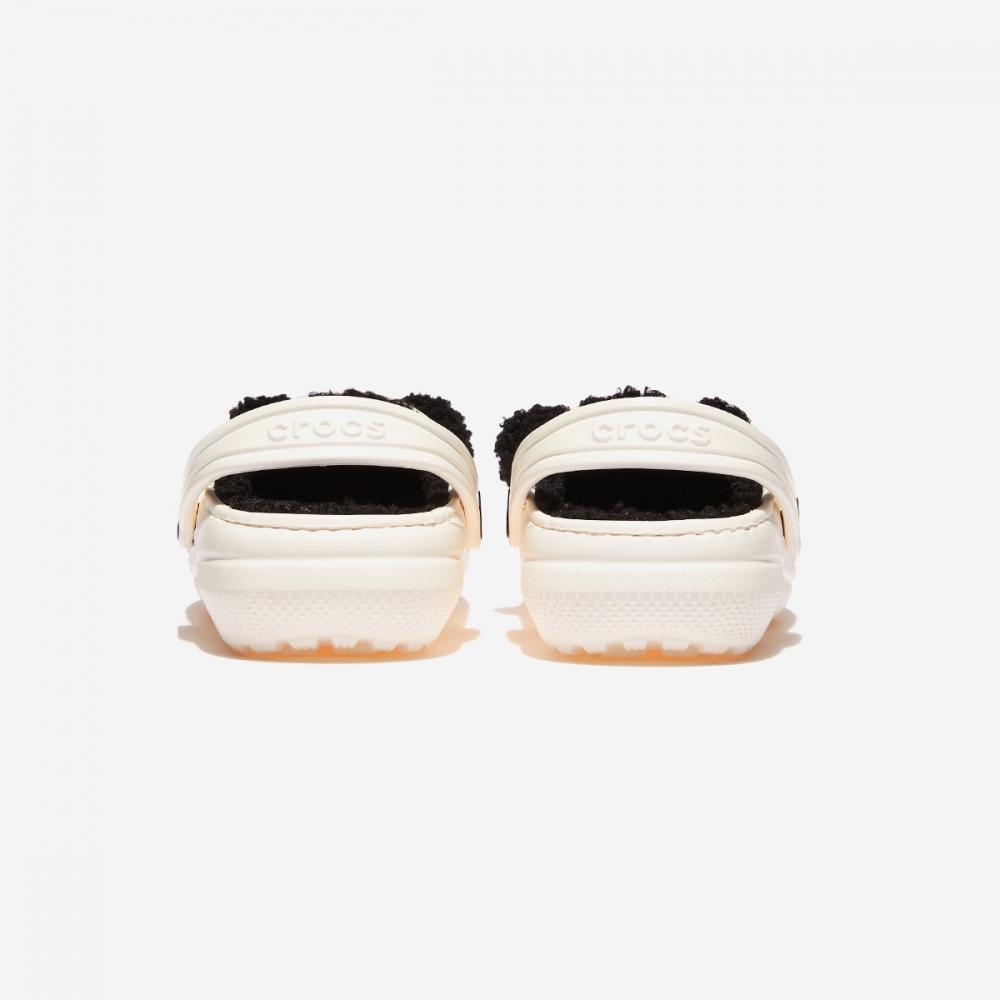 Crocs Classic Lined Clog Kids Crs210400 Chalk Black