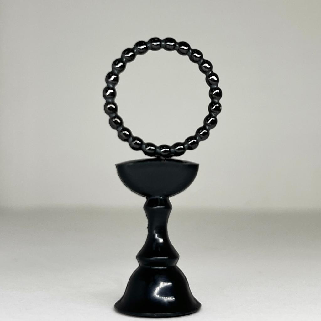 Glory_Arden [Unisex] Surgical Steel Black Metal Ball Ring / Gbsr-076