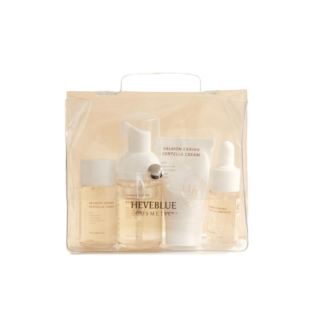HEVEBLUE Лосось PDRN Ухаживающий Центелла Особый Дорожный Набор Сумка