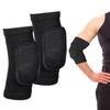Breathable Perspiration Volleyball Elbow Pads, Men's and Women's Padded Support Elbow Pads, Black M Pair