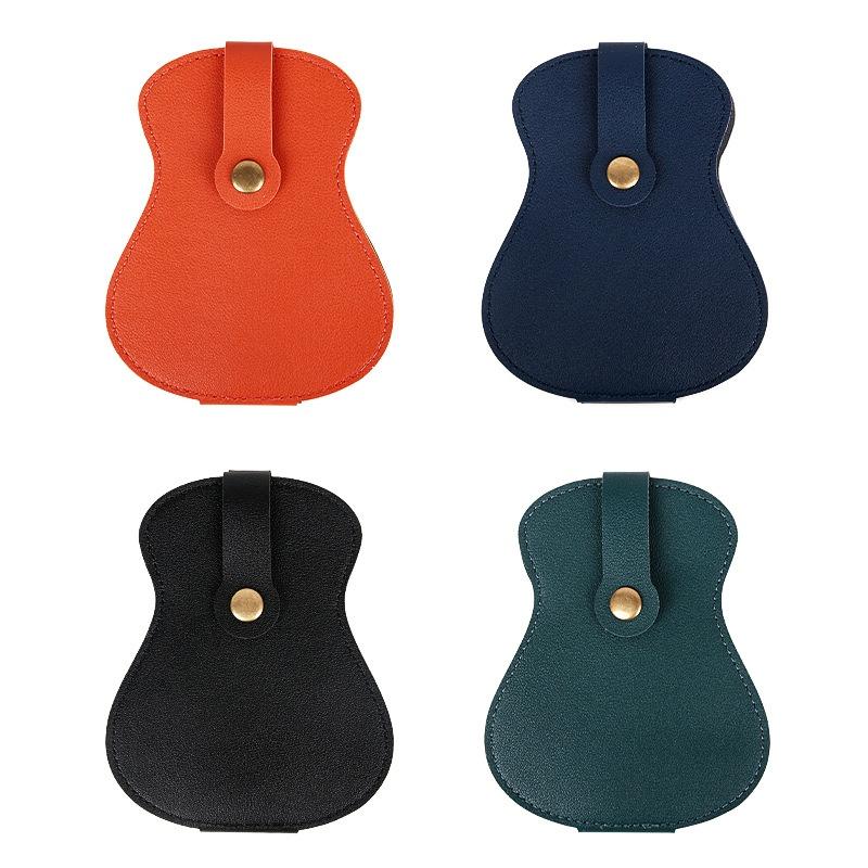 Custodia Portaplettri per Chitarra, Portaplettri per Chitarra Fatto a Mano in Pelle PU con 18 Scomparti per Plettri