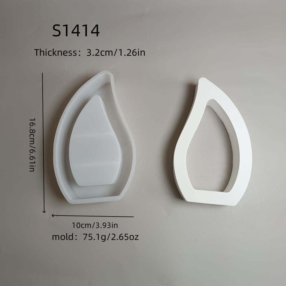 

Waterdrop Ornament Silicone Molds DIY Hollow Water Droplet Candle Cup Holder Gypsum Plaster Concrete Mould UV Epoxy Resin Tool