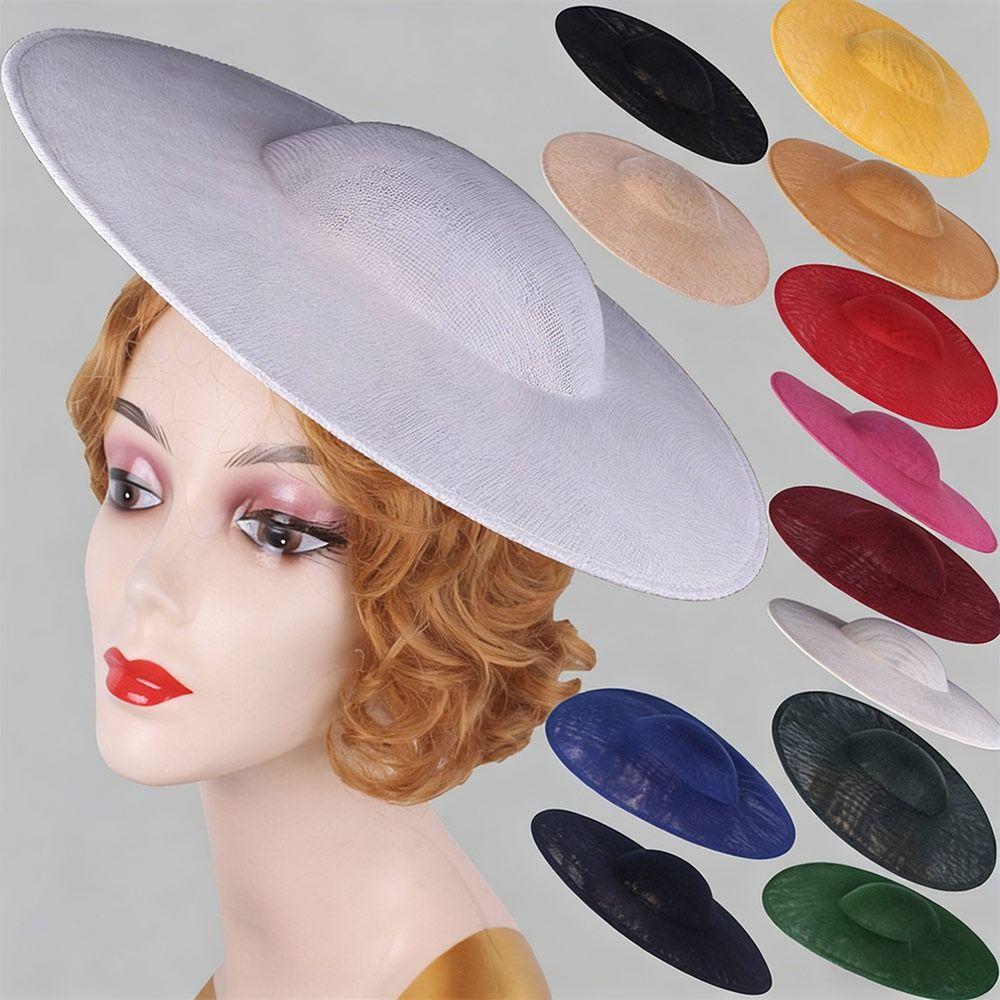 New 40cm Fascinators Base Big DIY Women Wedding Headpiece with Clip Hair Accessories Hat for Cap Supplies