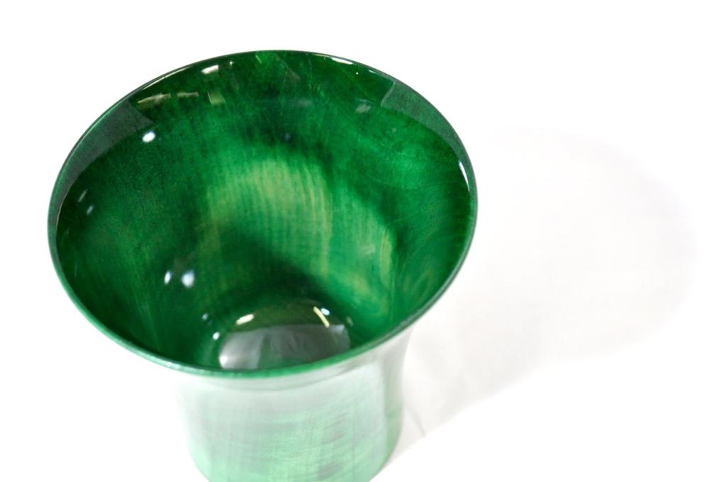 Yamanaka Lacquerware Kashoan Colorful Cool Cup Presentation Green (with Box) SX-326