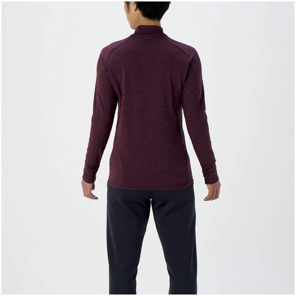 Mizuno Stretch Fleece Training Prune Size 2XL Men's Shirt, 32MA0542, Mok,