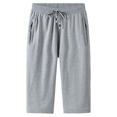 Summer Thin Cotton Casual Cropped Shorts Straight Leg Sports Shorts Men's Loose Oversized Shorts