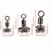 10pcs T Turn Fishing Connectors Mental Fishing Rolling Swivel Triple Swivel  Cross Line Fishing