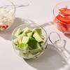 Cute Cartoon Cat Glass Bowls Set Thickened Clear Bowl Heavy Duty for Home Use Perfect for Snacks Fruits and Desserts