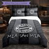Biancheria da letto a tema Bayern Monaco Set 3 Pezzi Copripiumino Biancheria da letto decorativa per stanza di adolescenti Decorazione per la casa