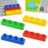 10Pcs Big Size Building Blocks 1x4 Dots Bulk Thin Figures Bricks Educational Creative Large Size Model Toys Compatible Duploes