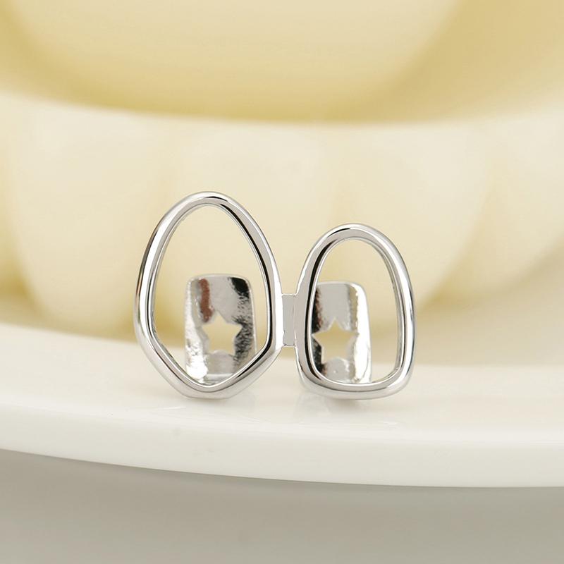 

1 шт. Золотистый цвет, повседневные зубные украшения, дентальные грилзы, хип-хоп, полые сердечки, грилзы на зубы для женщин