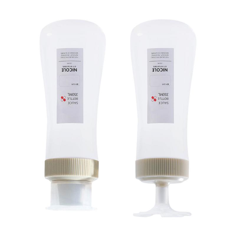 

Condiment Squeeze Bottles 350ml Sauces Seasoning Container Bottle Condiment Squeeze Bottle With Lid And Scale For Ketchup Salad
