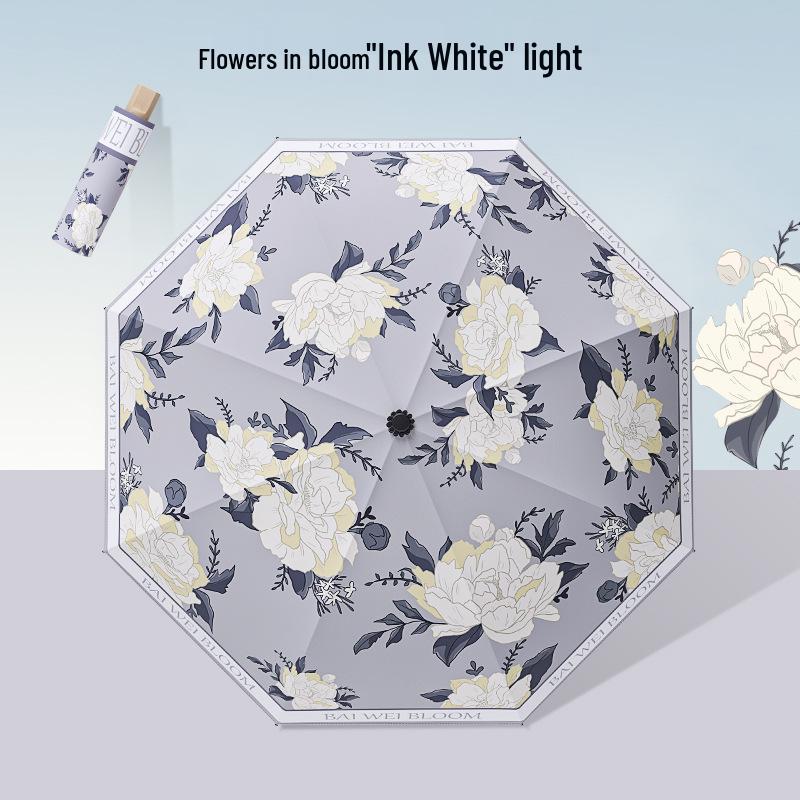 

Двухслойный складной зонт с солнцезащитным козырьком, солнцезащитным кремом и защитой от УФ-излучения (UPF50+) - Черный и двойного назначения: для солнца и дождя. Refer to SKU for size