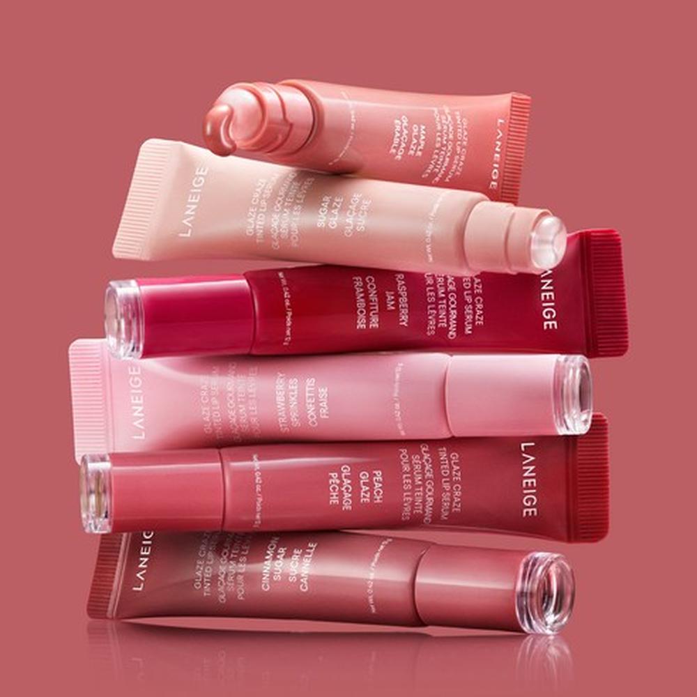 Laneige Glaze Craze Tinted Lip Serum 12g - Sugar Glaze - Hydrating Glossy Lip Care, Korean