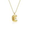 Elegant And Minimalist 26 Letter English Necklace With Bubble Gloss Letter Pendant, Women's Gift Collarbone Chain