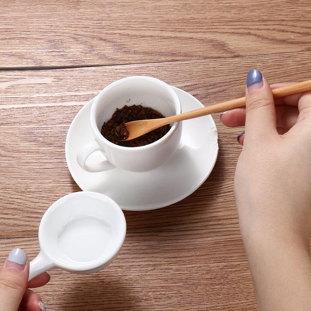 2pcs/lot Wooden Spoons For Cooking Honey Server Tea Coffee Stirring Spoons Paint Color Honey Tea Scoops Coffee Accessories