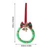 Merry Christmas Wreath Pendant With Bell Car Door Hanging Decoration Xmas Party Christmas Tree Decor Accessories