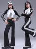 Girls' Jazz Dance Performance Costume - Trendy Streetwear Set for Children's Dance Shows and Fashion Events