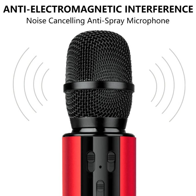 Professional Handheld Wireless Microphone 2000mAh Long Battery For Music Speeches Meeting Speakers Microphone 2 in 1