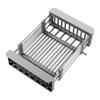 Retractable Stainless Steel Kitchen Sink Shelf Dish Rack Adjustable Sink Rack Kitchen Dish Holder Dish Drainer Fruits Vegetable Draining Rack
