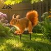 Outdoor Decorative Lawn Ornament Realistic Squirrel Garden Stake, 2D Flat Acrylic Yard Art Vivid Shape Decor Cute for Patio Pathway Decoration