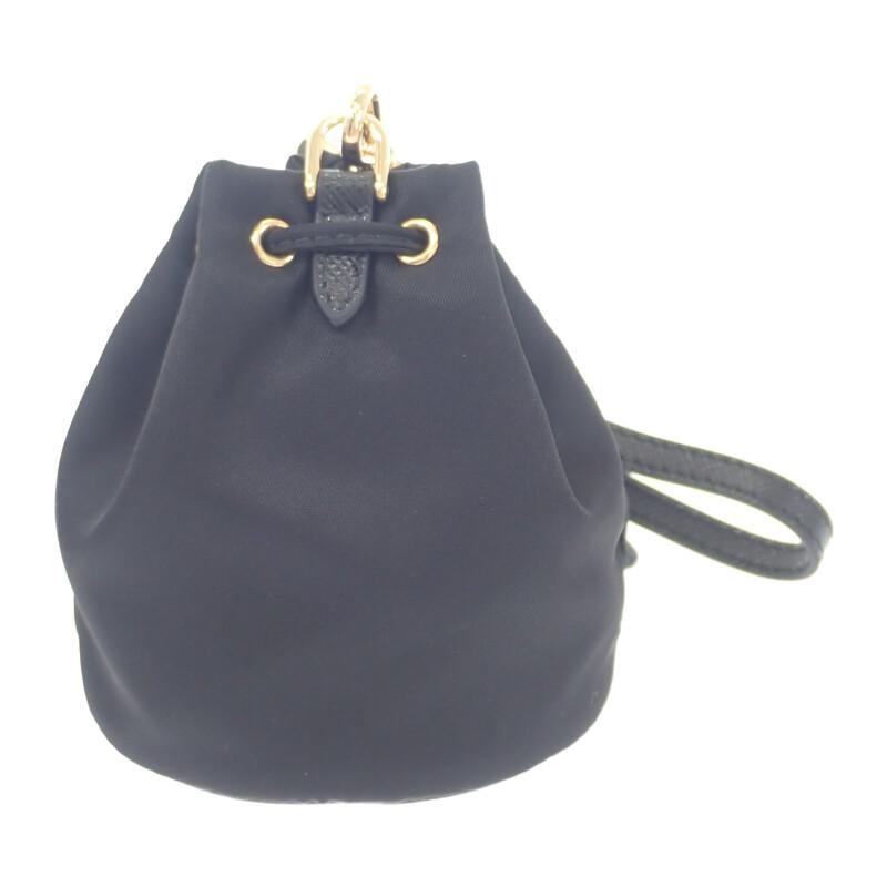 PRADA  1TT202_2DMK_F0632 Bag charm black Nylon Women