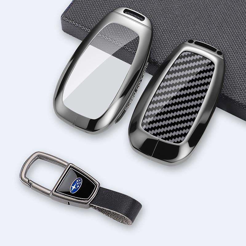 Metal Key Case for Subaru XV, Outback, Forester, BRZ, and Legacy - Car Protection Shell