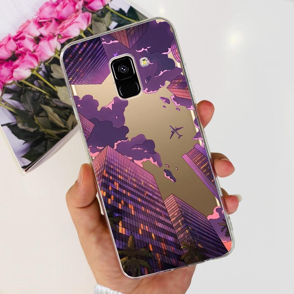 For Samsung Galaxy A8 Plus 2018 Case SM-A730F Cover Cute Cartoon Silicone Soft TPU Phone Case For Samsung A8 2018 SM-A530F Coque