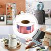 US Flag Decals For Vehicles 1.2x2inch Patriotic Car Decals 250 Per Roll Automotive Bumper Adhesive Badges For Independence Day