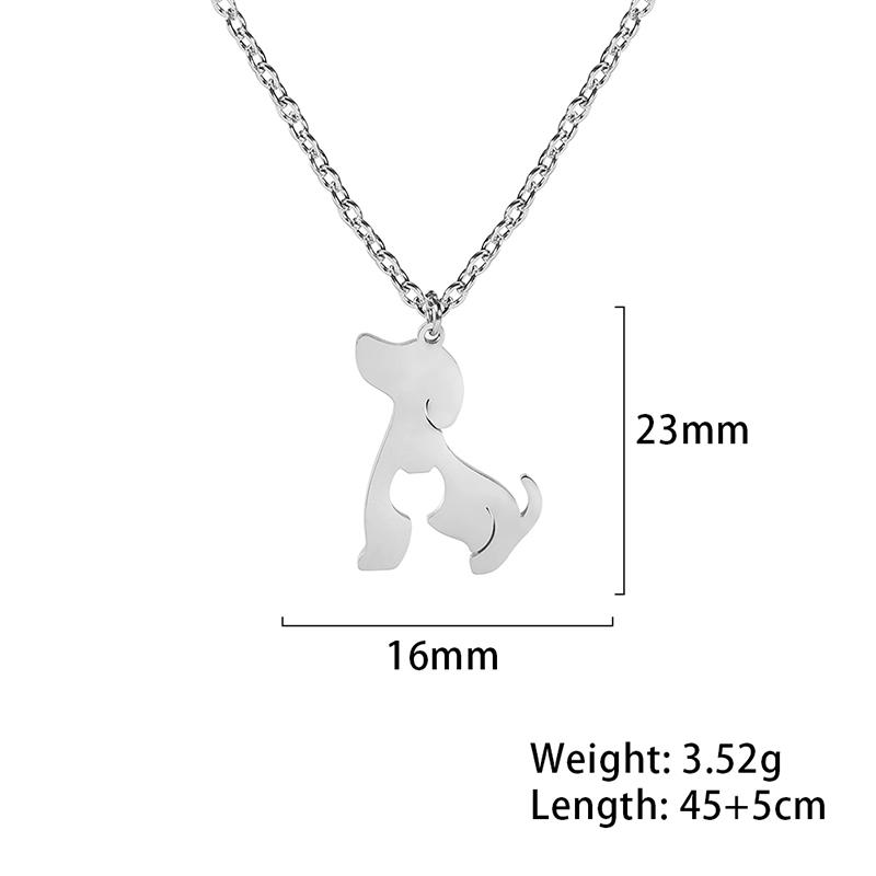 

Cazador Dog Cat Animal Pendent Cute Kitten Necklace Gold Color Stainless Steel Chain Necklaces for Women Birthday Gift Jewelry 45-50cm