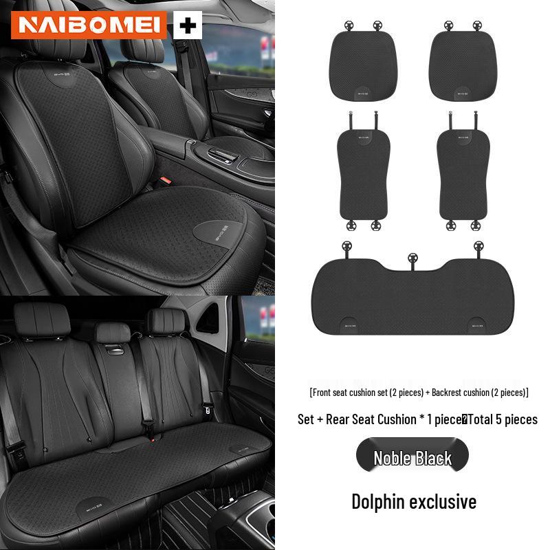 BYD Dolphin Car Seat Cover: All-Season Ice Silk with Front & Rear Lumbar Support