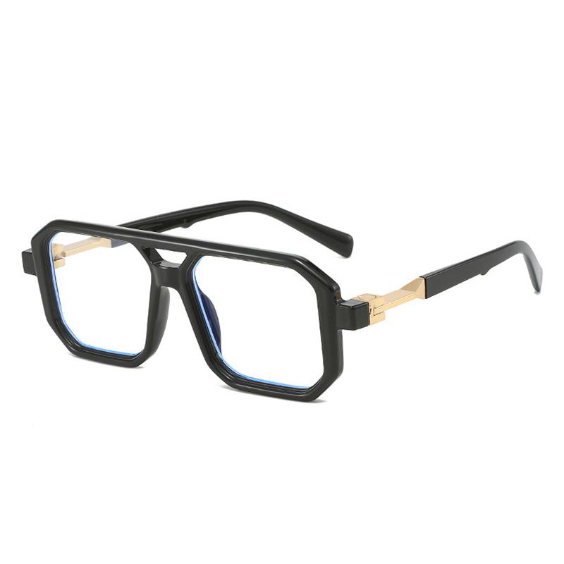 

SHAUNA Новые квадратные солнцезащитные очки с двойными мостиками, женские модные градиентные оттенки UV400, ретро-многоугольные мужские солнцезащитные очки As the picture