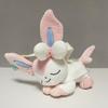 Cute Sylveon Peluche Doll Pikachu Sleeping Series Glaceon Leafeon Gengar Plush Charizard Sprigatito Piplup Stuffed Doll