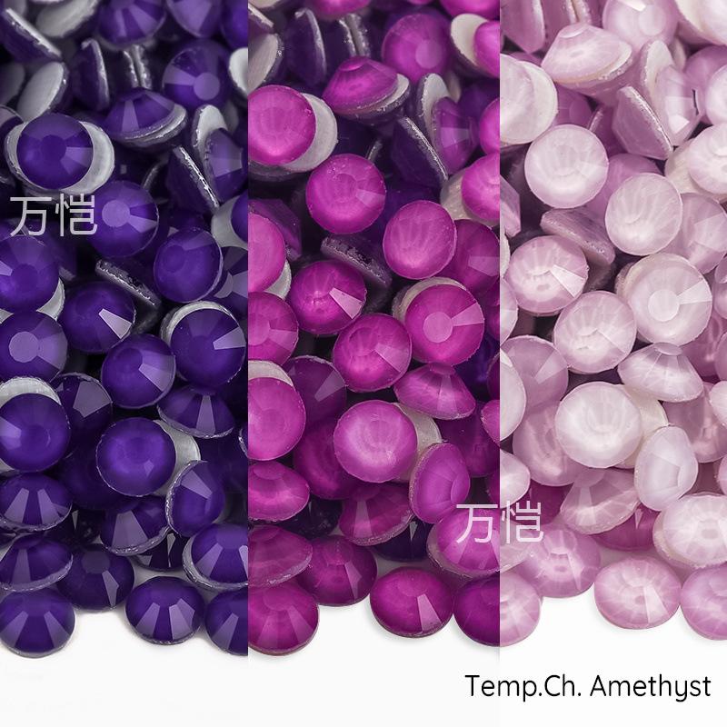 Imitation Glass Hot Diamond Rhinestone, Hot Melt Adhesive Bottom Protein Porcelain White Diy Crystal Beauty Clothing Accessories