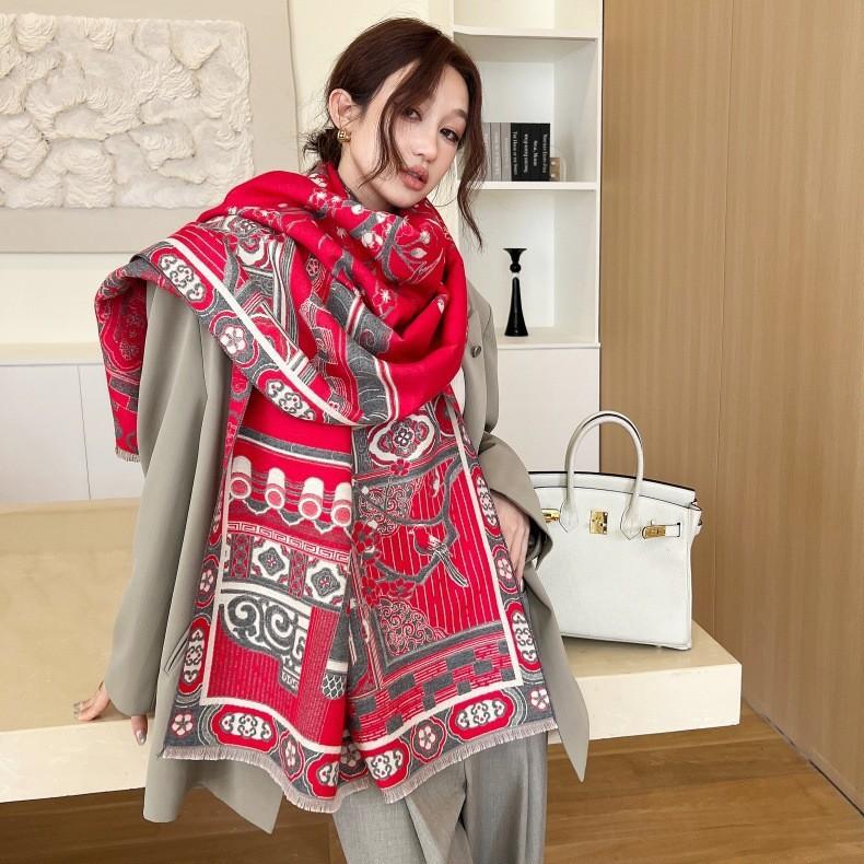 Print Cashmere Scarf Women Thick Warm Winter Blanket Female Luxury Quality Shawl Wrap Bufanda  Poncho Echarpe Pashmina