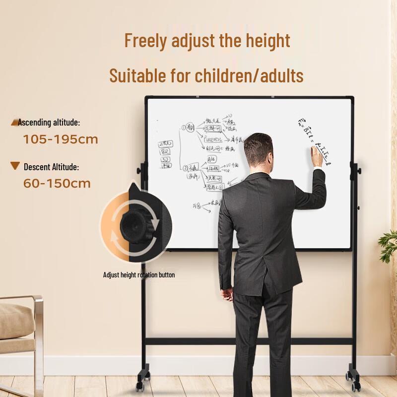 Comix 180x90cm Magnetic Double-Sided Whiteboard with Adjustable Stand