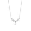 Leaves, Water Drops, Diamond Necklace, Elegant, Fresh, Sweet, and Artistic Girls with A High Sense of Collar Bone