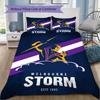 Melbourne Storm Print Pattern Bedding,Quilt Set Quilt Cover Pillowcase Home Birthday Gift (1*duvet Cover+2*pillowcase,without core)ZSJT0917326