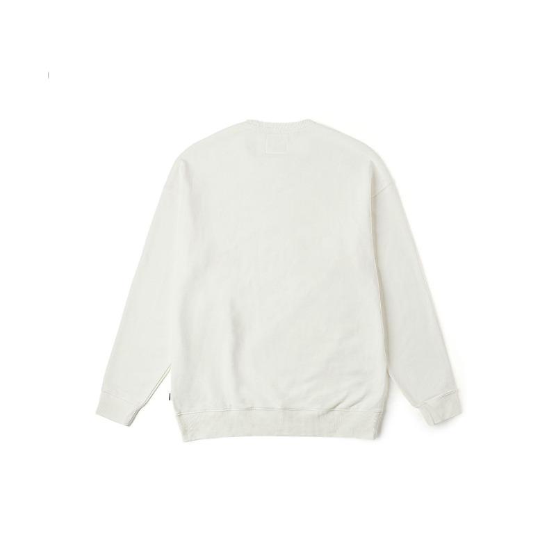 Vans X Hirono Collaboration Round Neck Drop Shoulder Simple Long Sleeve Sweatshirt Unisex Sweatshirt Off-White VN000KPJFS8