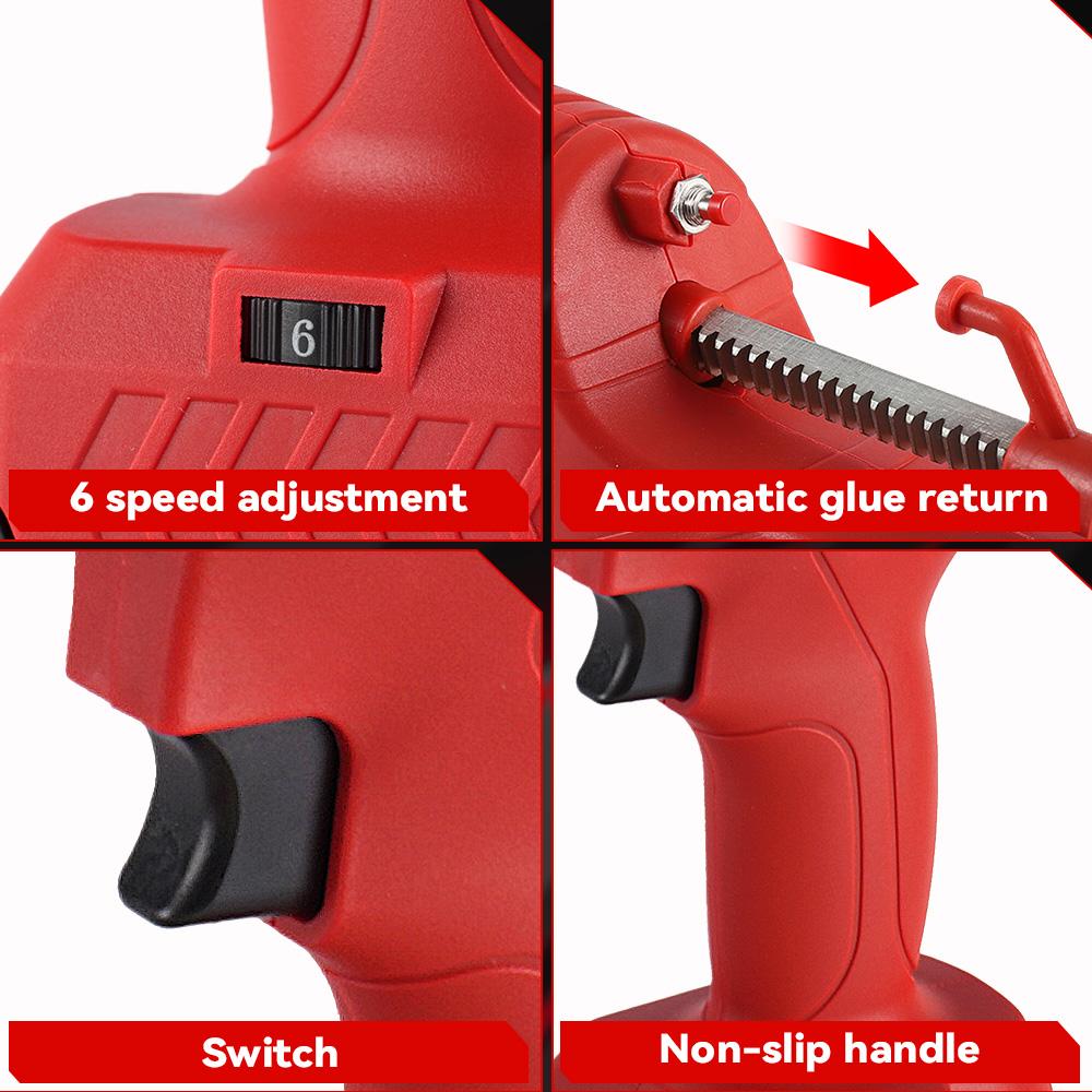 ONEVAN Cordless Electric Glue Gun Multi-function Electric Glass Caulking Gun Adhesive Glue Sealant Tool For 21V 18v Battery