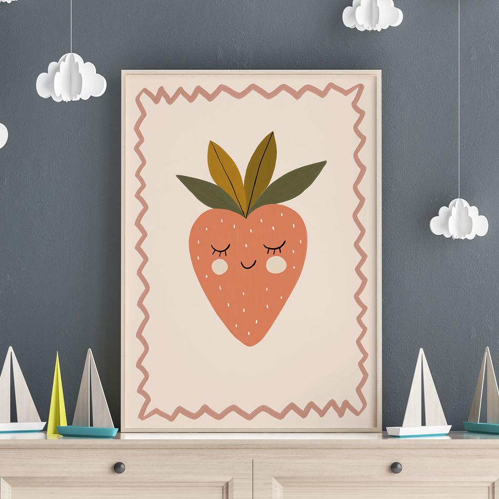 Poster for a Child Fruit Strawberry
