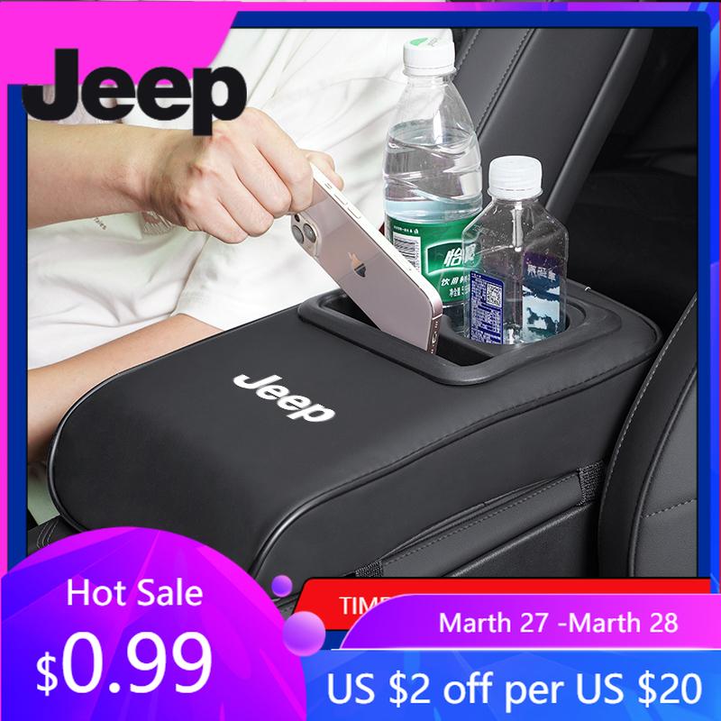 Pro auto Jeep Podložka loketní opěrky Podložka pro zvýšení úložného prostoru středové konzoly Pro Jeep Renegade Compass Grand Cherokee Wrangler Patriot Rubico