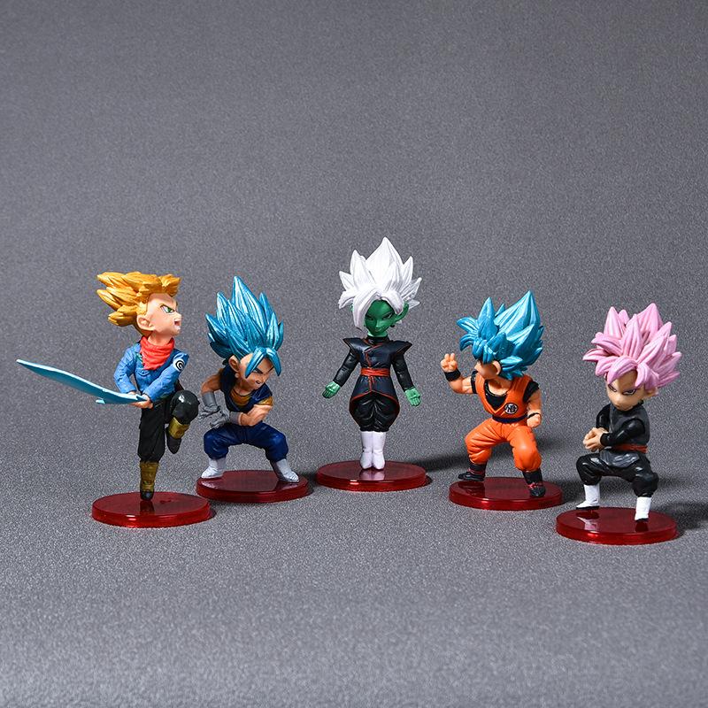 6 Stück Anime Dragon Ball Super Future Vol.7 WCF Serie Modell Goku Black Zamasu Vegetto Trunks Gowasu Hohepriester Spielzeugpuppe Figur Premium Qualität