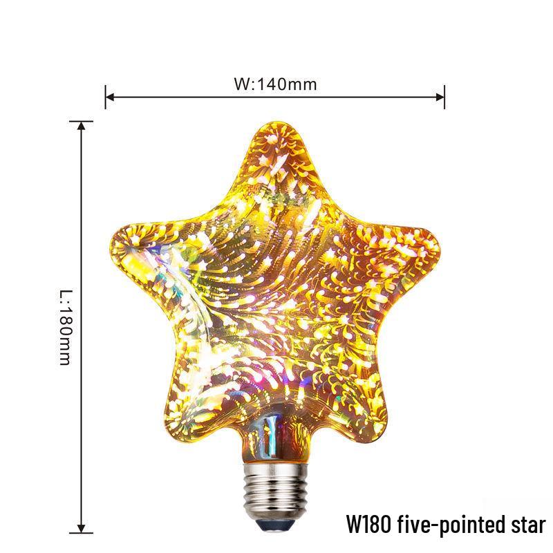 

3D Феєрверки Едісона LED Зоряне Небо Світло: Креативне семиколірне атмосферне оформлення. Seven-Color