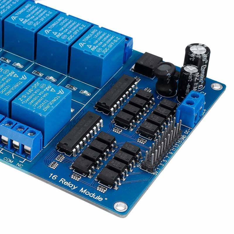 16Road 5V 12VRelay Module Relay Control Board With optocoupler BeltLM2576Power Supply