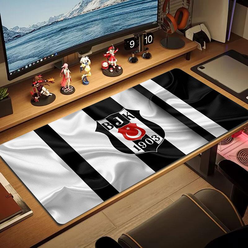Besiktas Gymnastics Club Large Size Mouse Pad Large Gaming Table Cushion Non-slip Laptop Tablet Big Mousepad XXL Mat Mini PC Playmat With Lock Edge